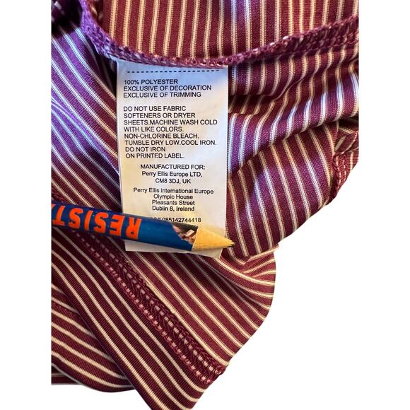 Grand Slam  performance short sleeve polo shirt golf casual striped men’s L - Picture 4 of 4